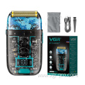 VGR V-352 Transparent Waterproof Rechargeable Shaver for Men